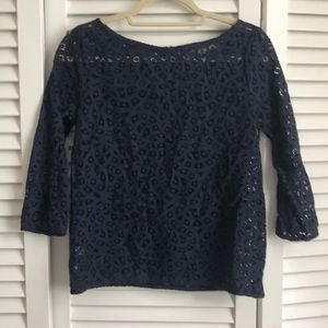 Eyelet blouse